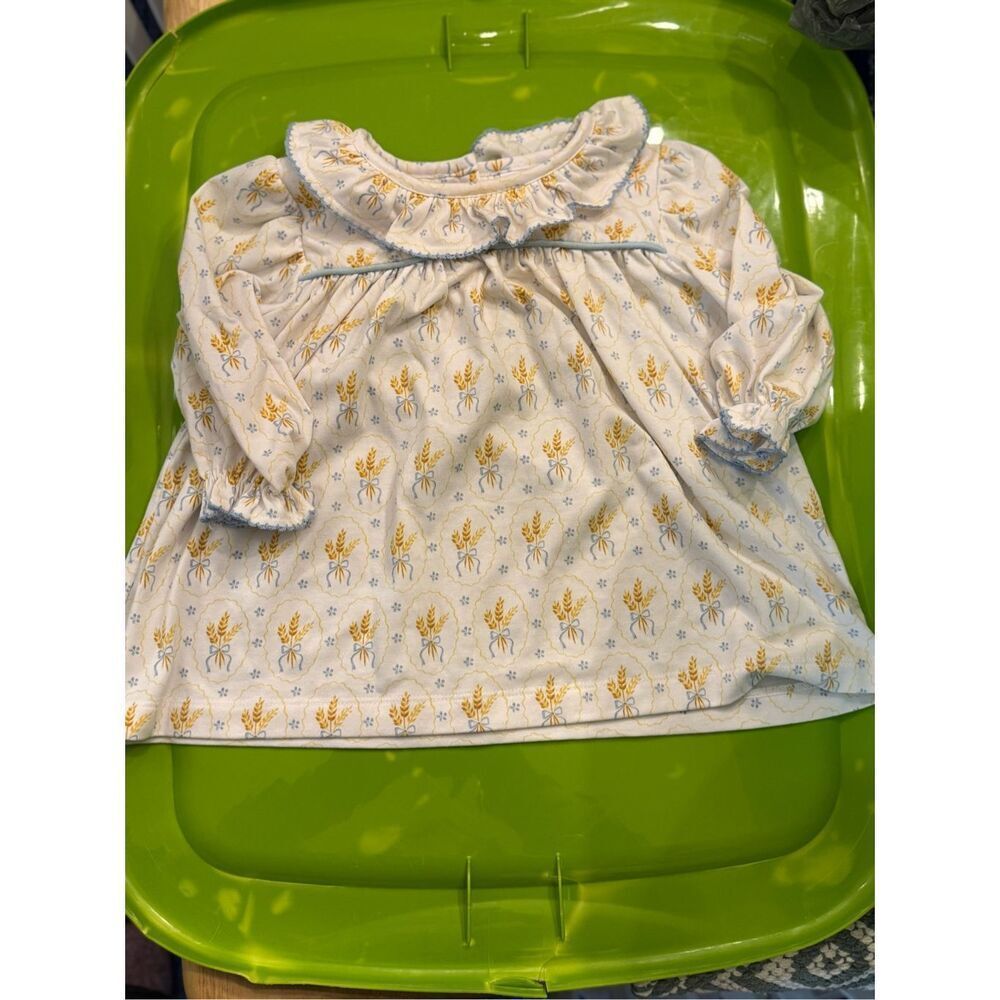 Shrimp and Grits kids smock harvest dress
